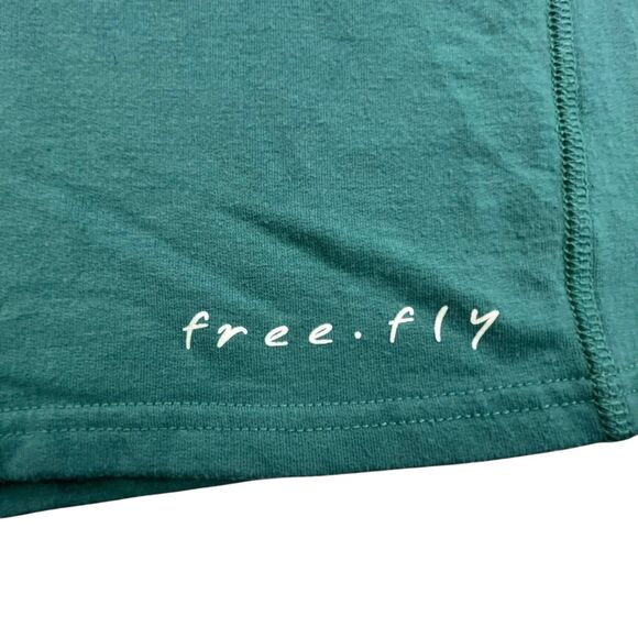 Free Fly 1/4 Zip Shirt Mens Large Green Performance Casual Fleece Pullover - Picture 2 of 11